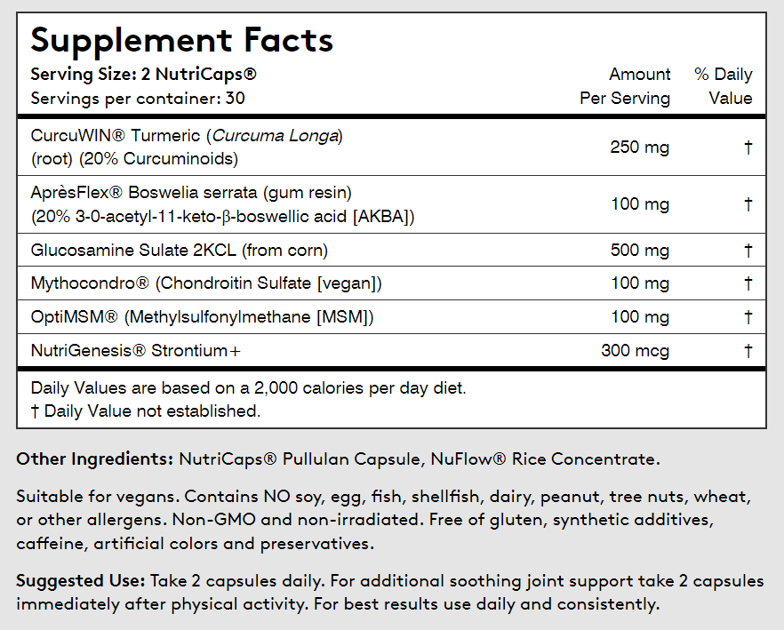 Performance Lab Flex Ingredients