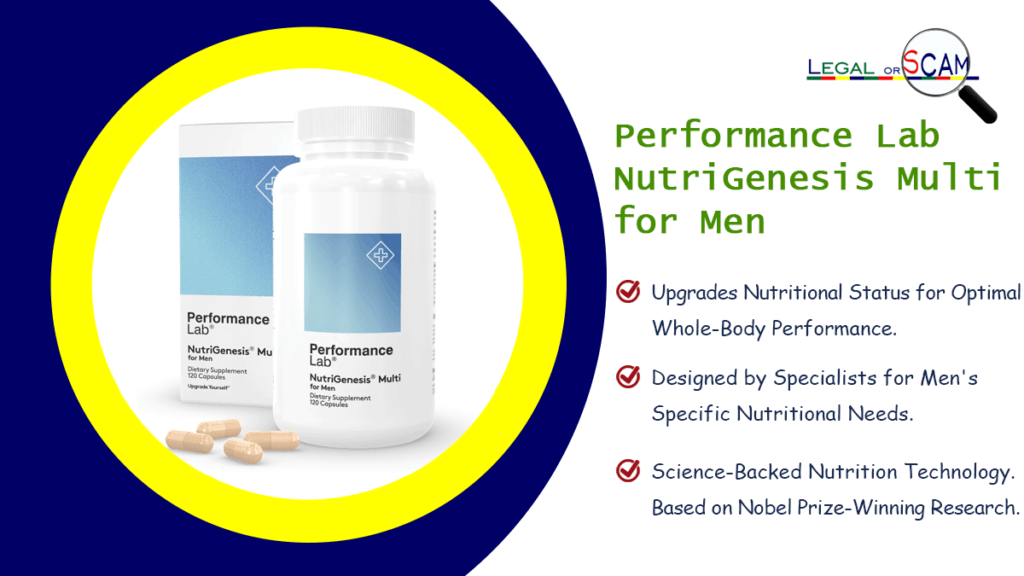 Performance Lab NutriGenesis Multi for Men