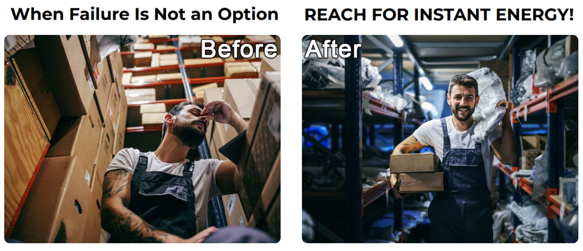 TestoPrime Instant Energy Before After