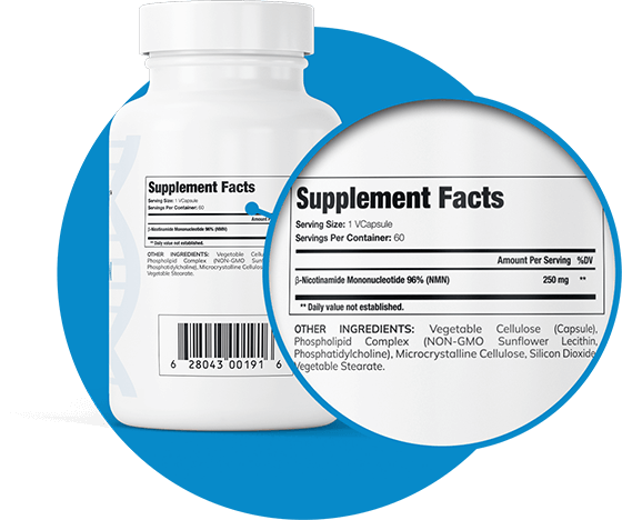 Genuine Purity Liposomal NMN Supplement Facts
